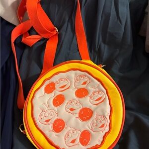 Disney Round Pepperoni Pizza Crossbody Bag - Yellow & Orange, Toy Story